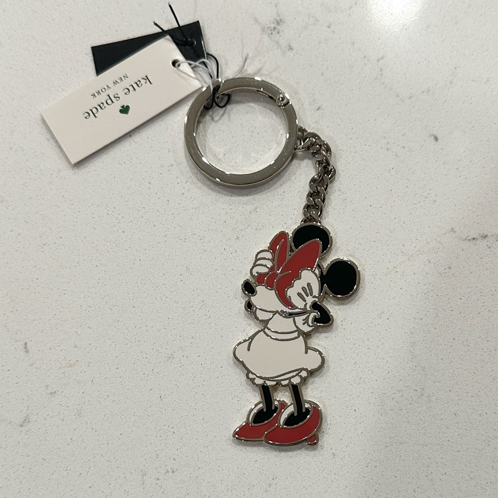 NWT Kate Spade Minnie Mouse Keychain
